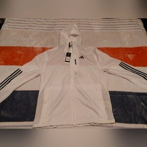 Adidas Running Jacket, White, Size L